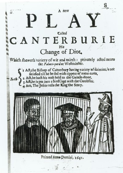 Una nuova commedia chiamata Canterburie, 1641 da English School